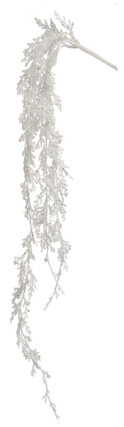 White Glitter Juniper Spray