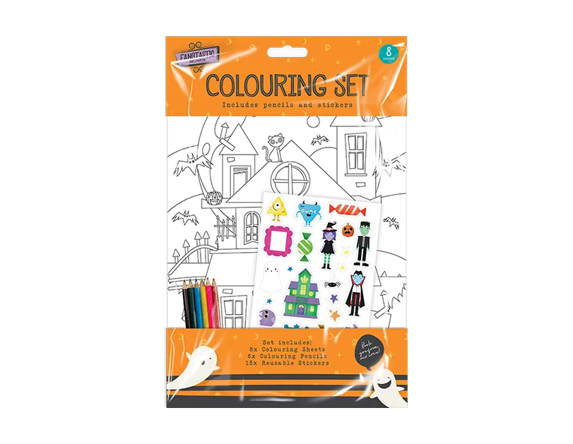 Halloween Colouring Set