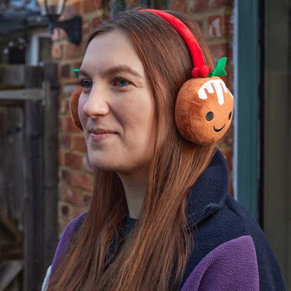 Christmas Pudding Earmuffs