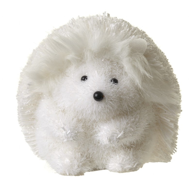 White Hedgehog Christmas Decoration