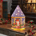 InLit DecorHouse Santa's Workshop Light Up LED Paper House