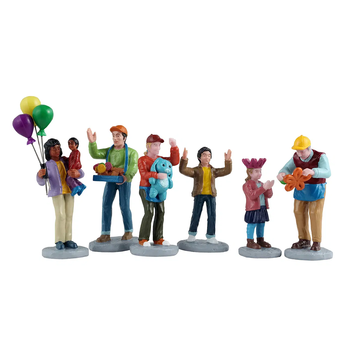 Lemax - Fun At The Carnival Christmas Village Figurines - Set of 6