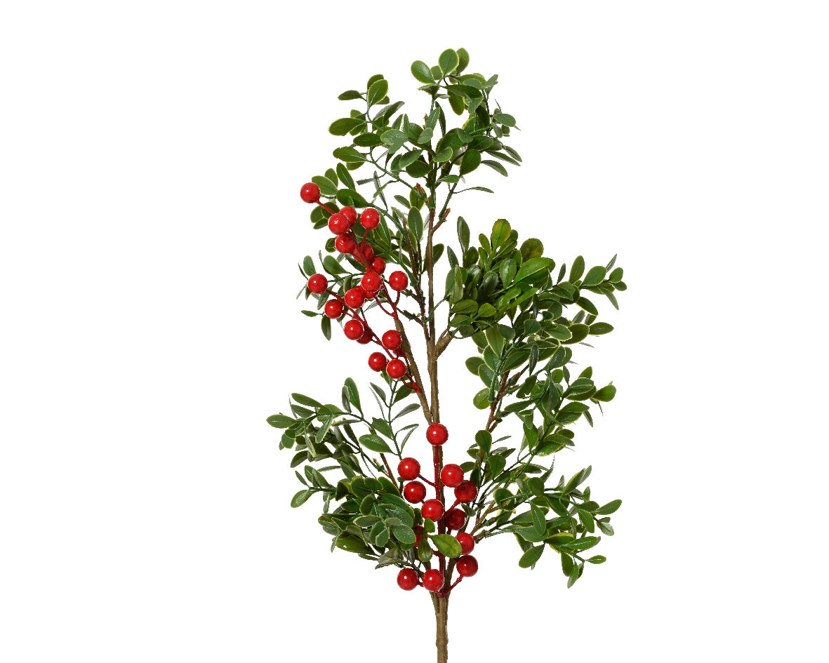 Red Berries Spray Decoration - 60cm