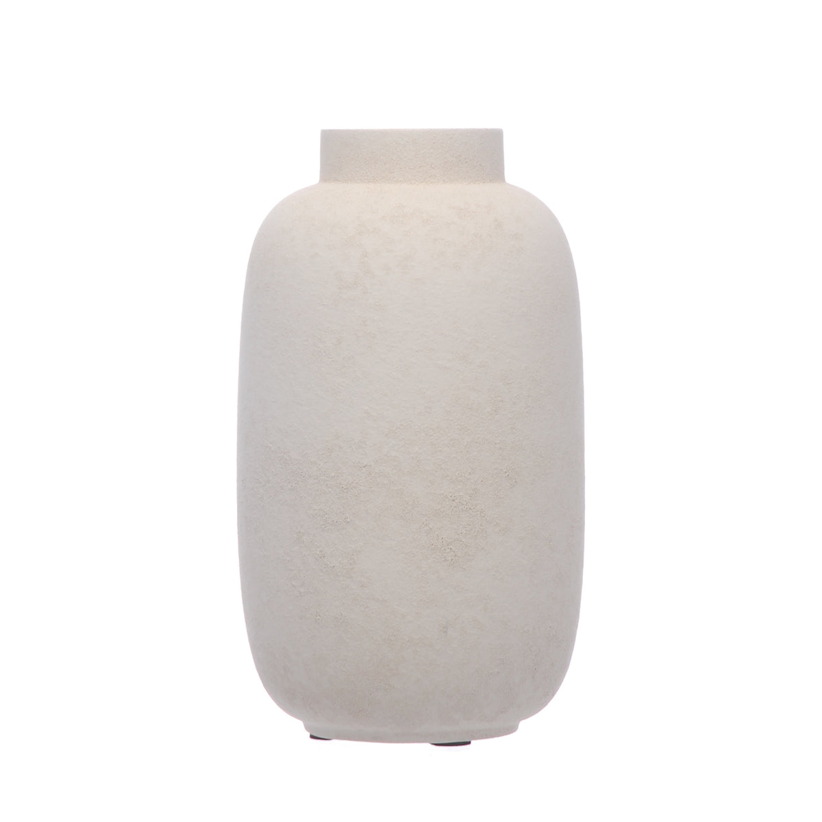 Biscuit Ceramic Textured Vase - 34cm