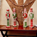 Three Kings Candy Captain! Candy Cane Wooden Nutcracker - 38cm