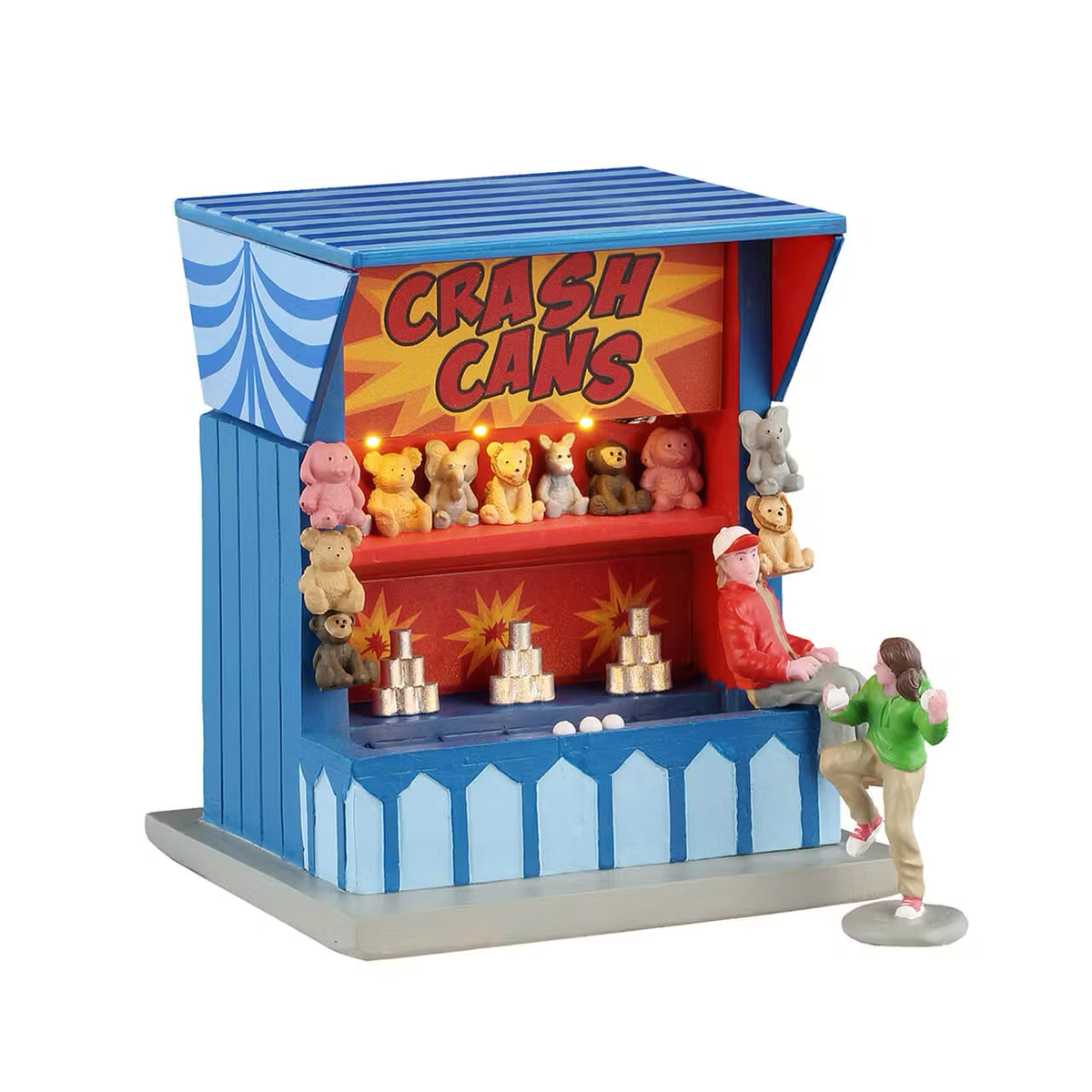 Lemax - Crash Cans Game Carnival Stall