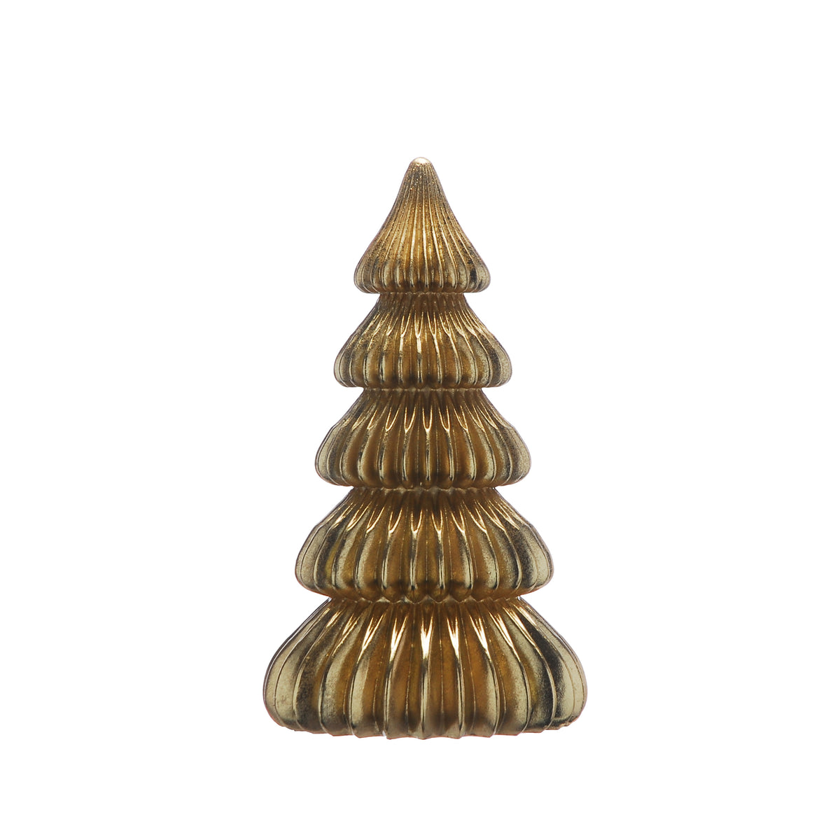 Polyresin Ribbed Honeycomb Gold Tree - Multiple Sizes Available