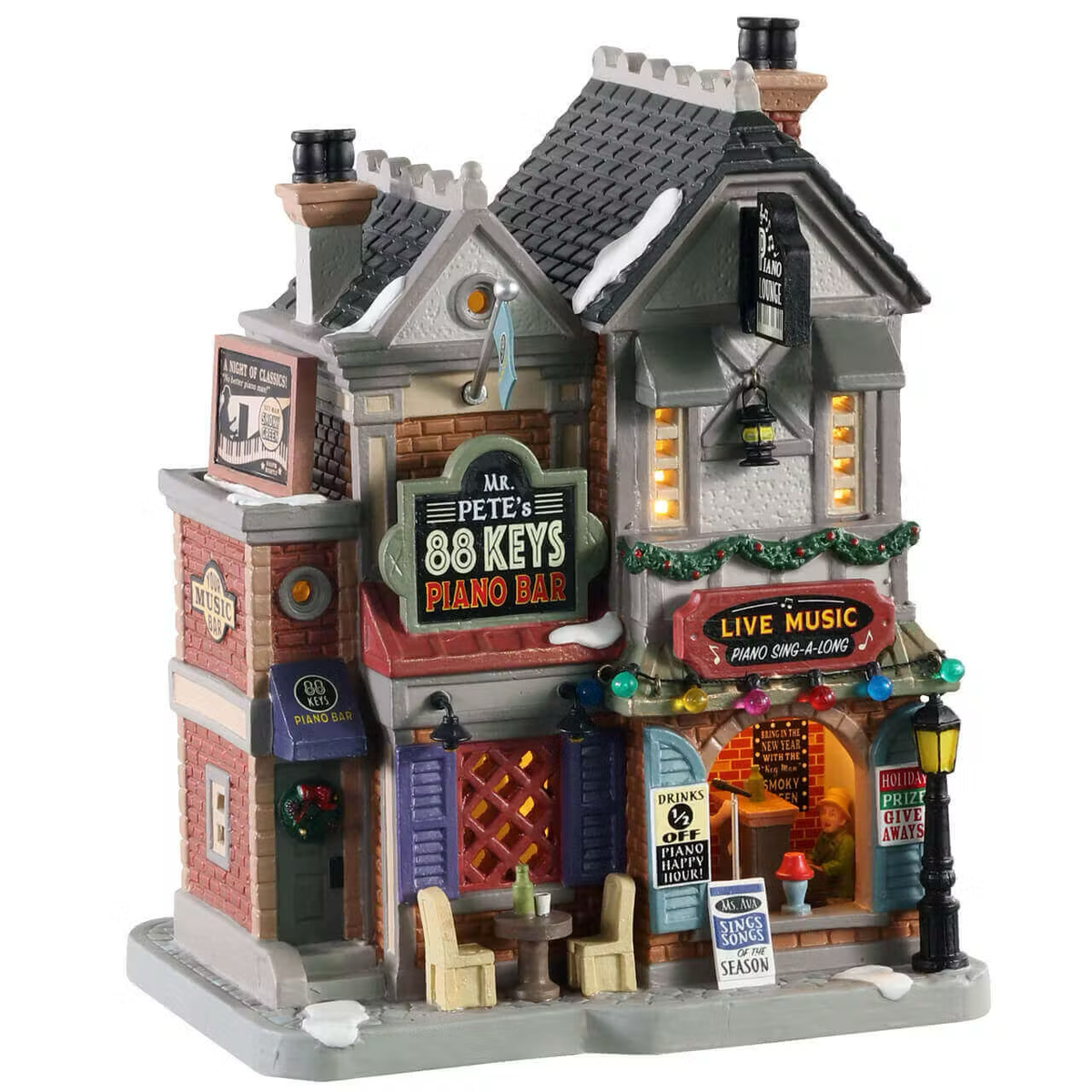 Lemax - Mr. Pete's 88 Keys Piano Bar Light Up Christmas Village