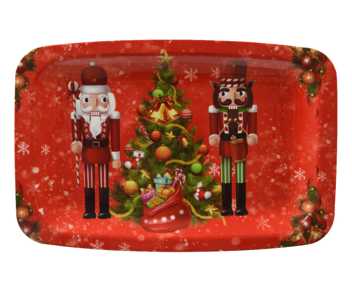 Christmas Nutcracker Design Rectangle Plate - 29 x 41cm