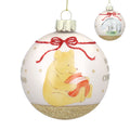 Gisela Graham - Winnie-The-Pooh Babies First Christmas Glass Ball Bauble - 8cm