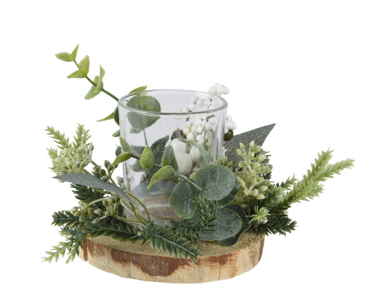 Thistle Tealightholder with Berries