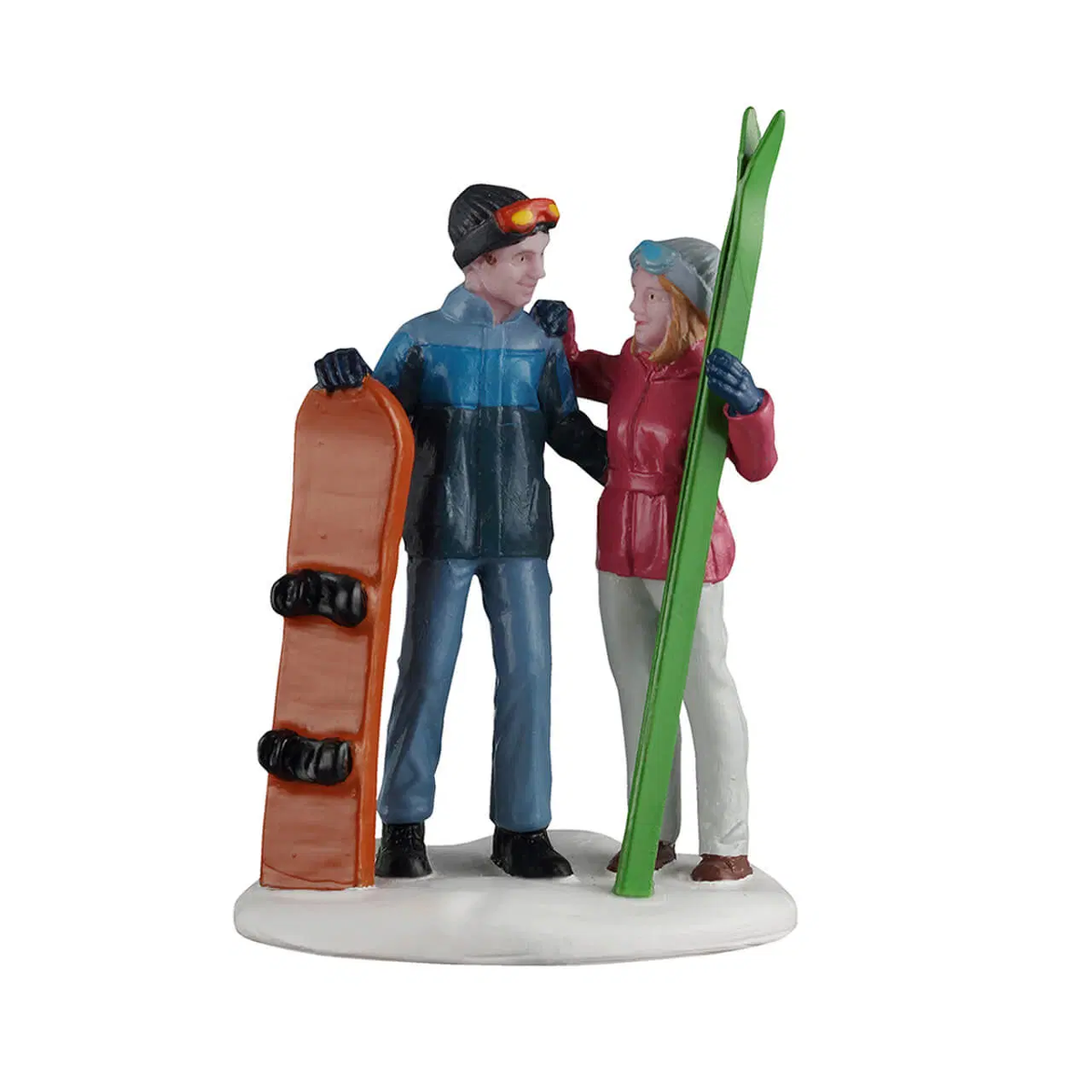Lemax Winter Date – Snowboarder & Skier Christmas Village Figurine – 2026