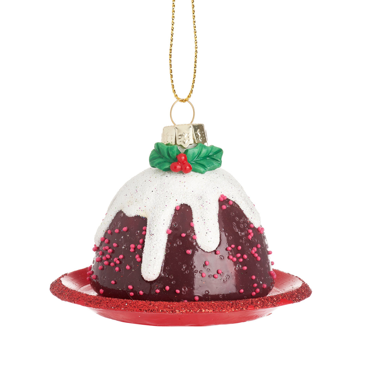 Christmas Pudding Shaped Christmas Bauble