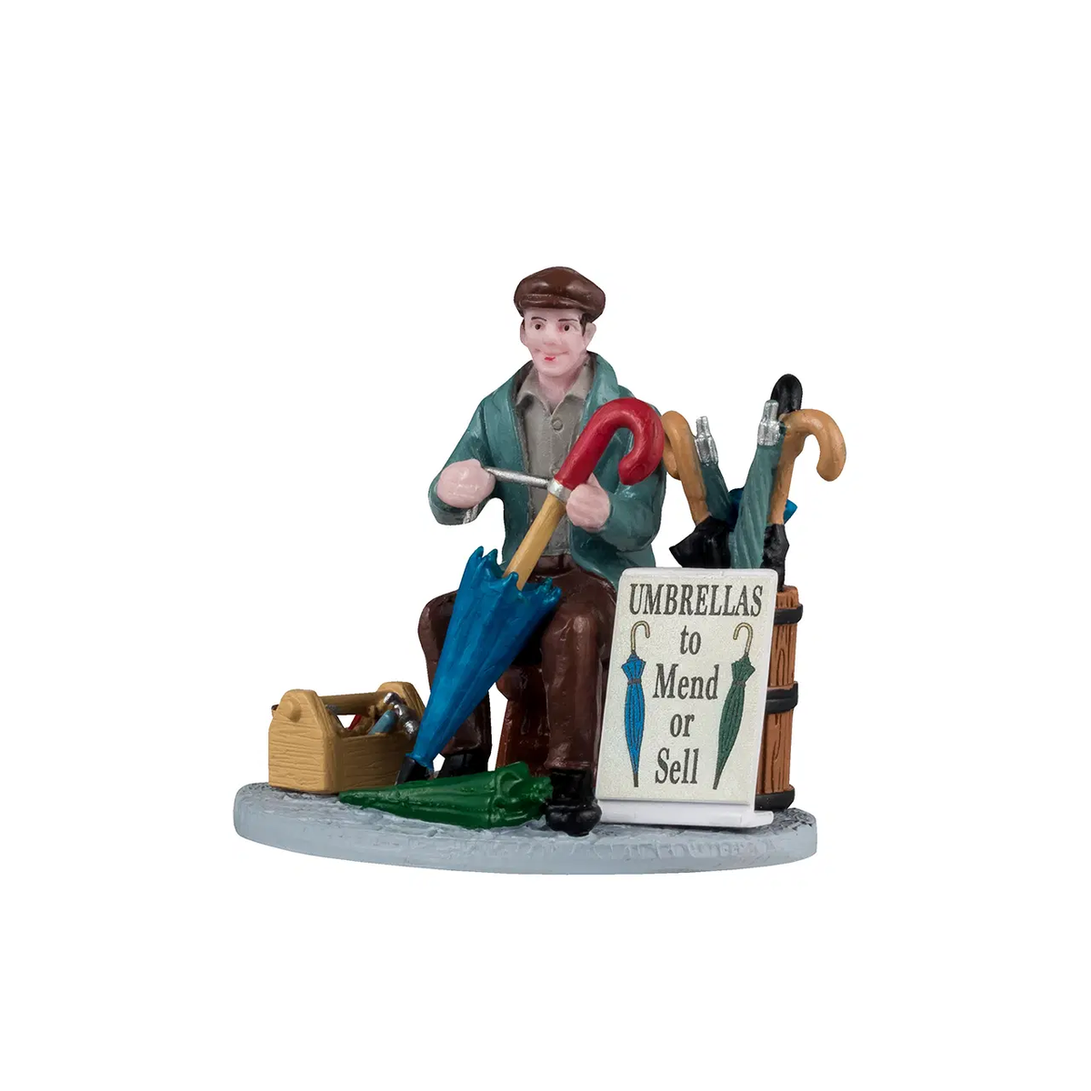 Lemax - Umbrella Vendor Christmas Village Figurine