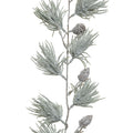 Green Snowy Frosted Glitter Garland - 180cm