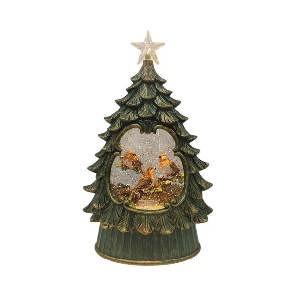 Light Up Robin Tree Water Spinner - 26cm