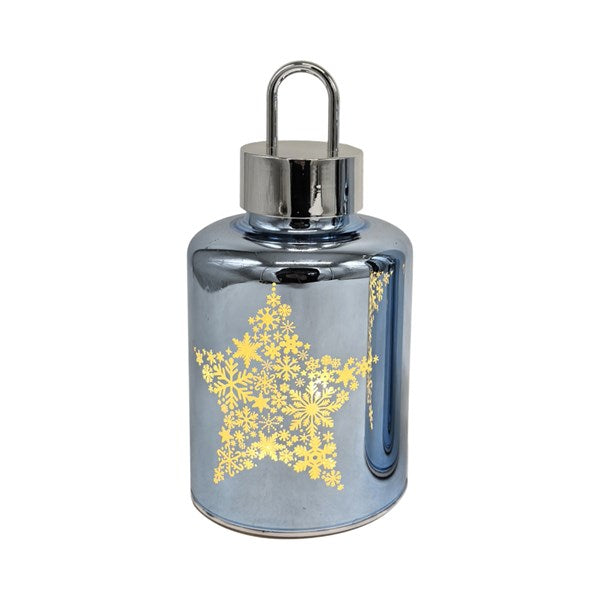 Light Up Blue Star Lantern - 20cm