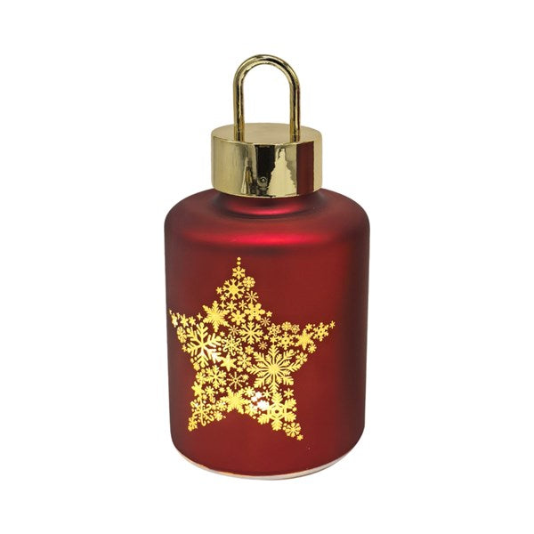 Light Up Red Star Lantern - 20cm