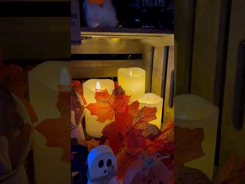 Special Offer Set of 3 Dancing Flame Candles Cream with Timer