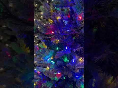 Everlands Geneva Fir Pre-Lit LED Artificial Tree with Warm White & Multi-Coloured Lights - Colour Switcher