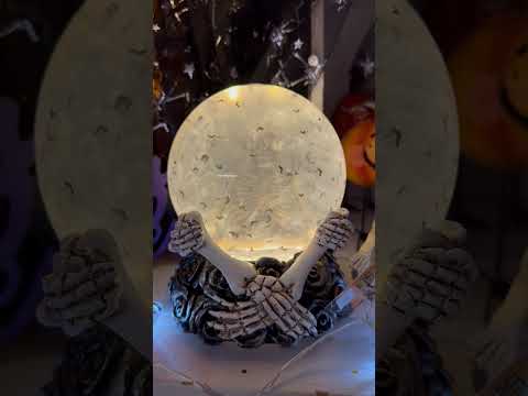 Halloween Skeleton Glitter Bat Water Spinner - 16cm