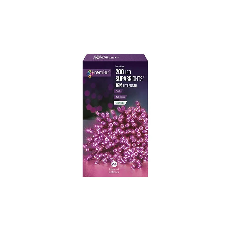 Premier 200 LED Multi-Action Supabrights Purple