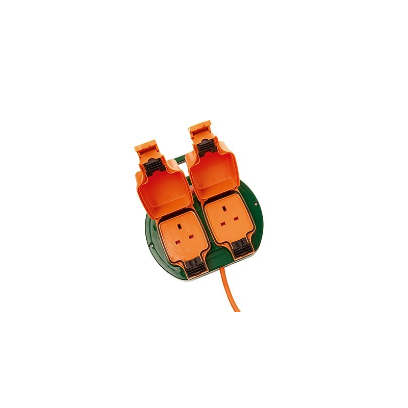 Premier 15m 2 Plug Led Outdoor Extension Cable IP44