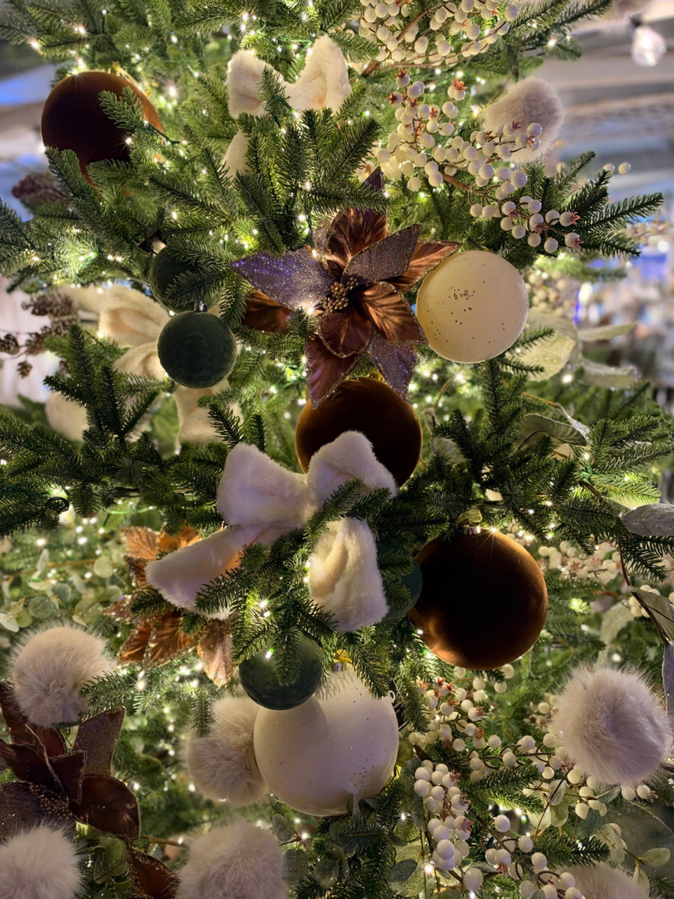 Cocoa & Cream Christmas decorations