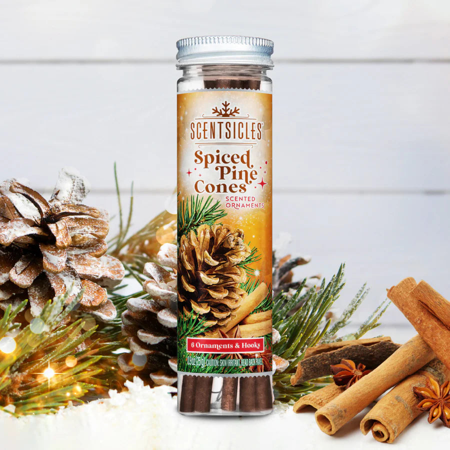 Spiced Pine Cones ScentSicles - Christmas Tree Scent Sticks