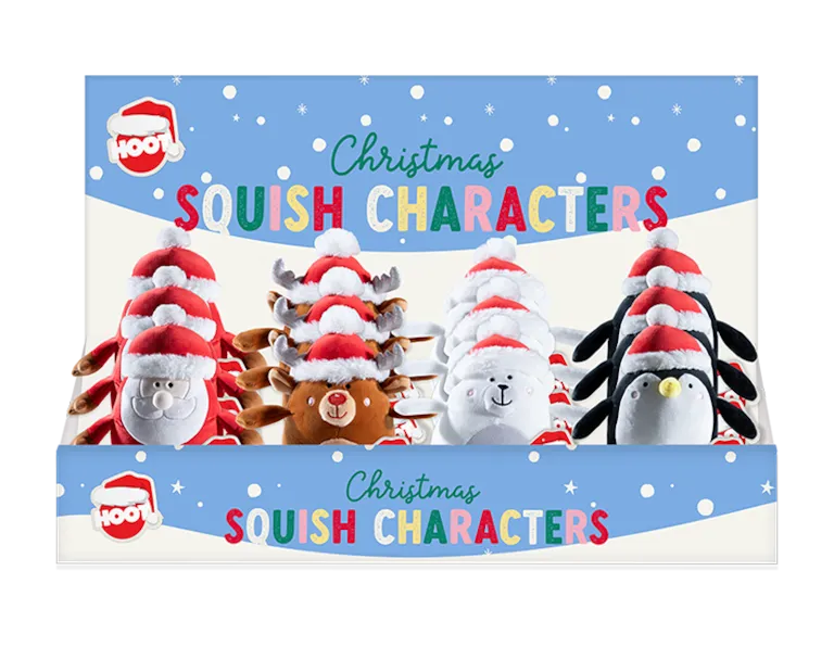 Christmas Squish Characters - 15cm