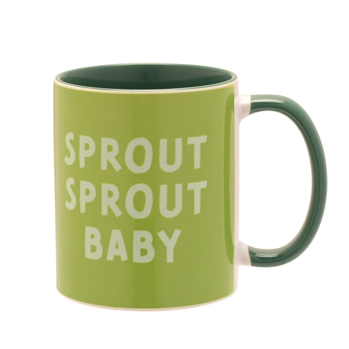 Christmas Sprout Sprout Baby Green Handled Mug