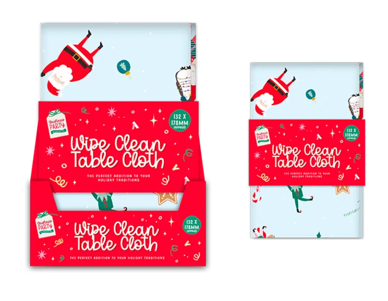 Christmas Kids Printed Wipe Clean Table Cloth