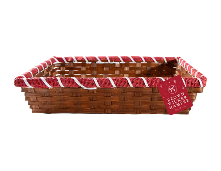 Brown Wicker Hamper