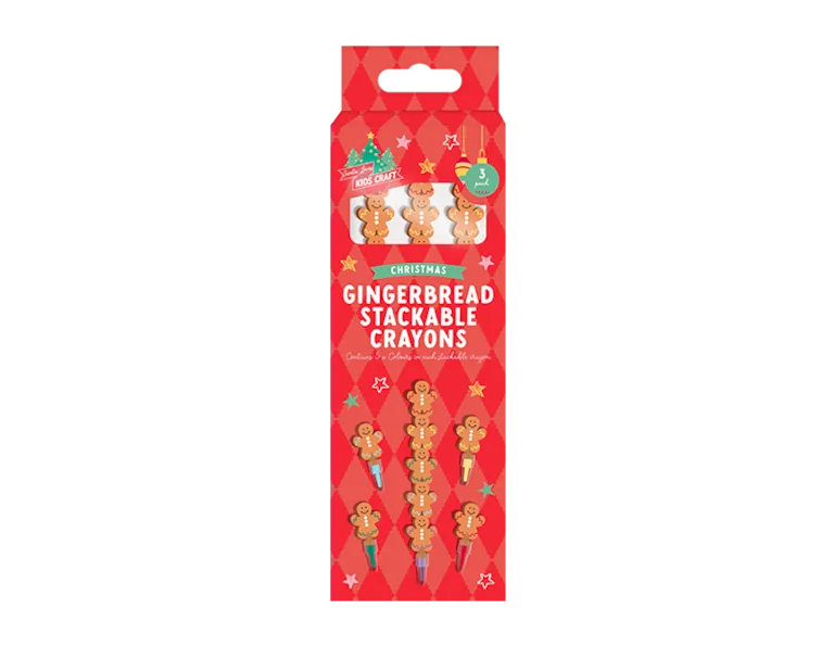 Gingerbread Stackable Crayons - Pack of 3