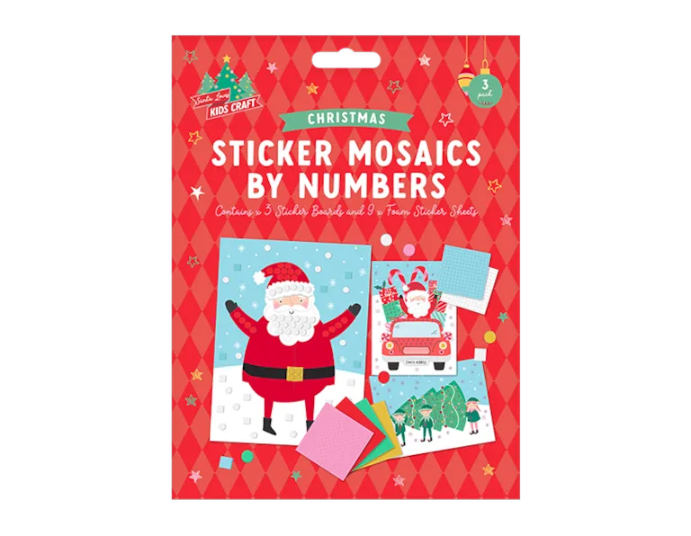 Christmas Sticker Mosaics