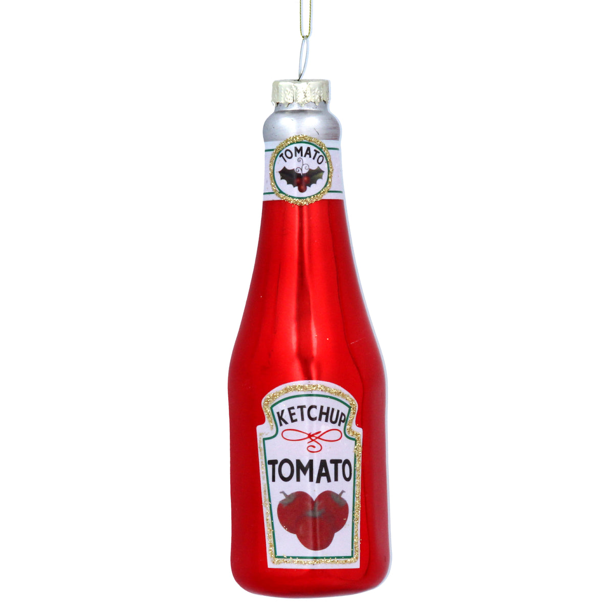 Gisela Graham - Ketchup Bottle Shaped Christmas Tree Bauble
