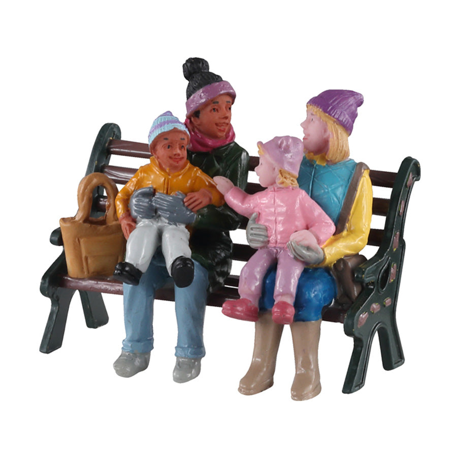 Lemax A Day At The Park - Christmas Village Park Bench Figurines