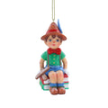 Gisela Graham - Resin Pinocchio on Books Christmas Tree Decoration / Bauble