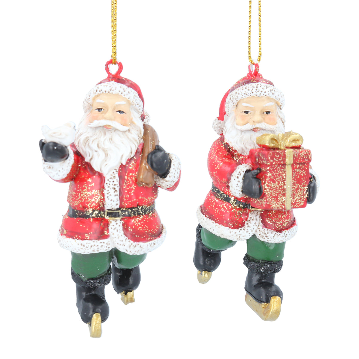 Gisela Graham - Resin Skating Santa Tree Decoration – Southwood ...