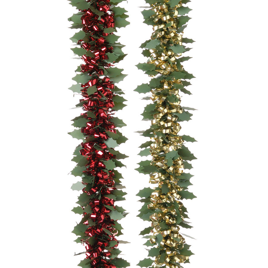 Natural Loop Holly Tinsel