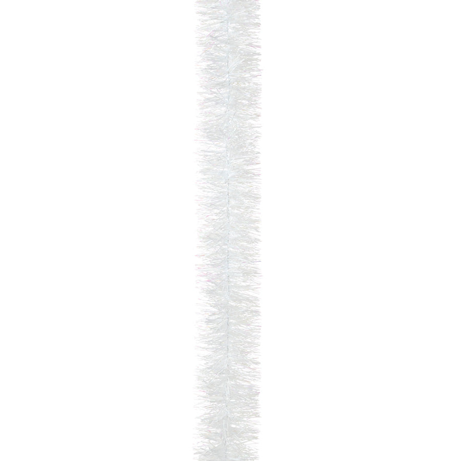 White Pearlised Fine Cut Tinsel - 200cm