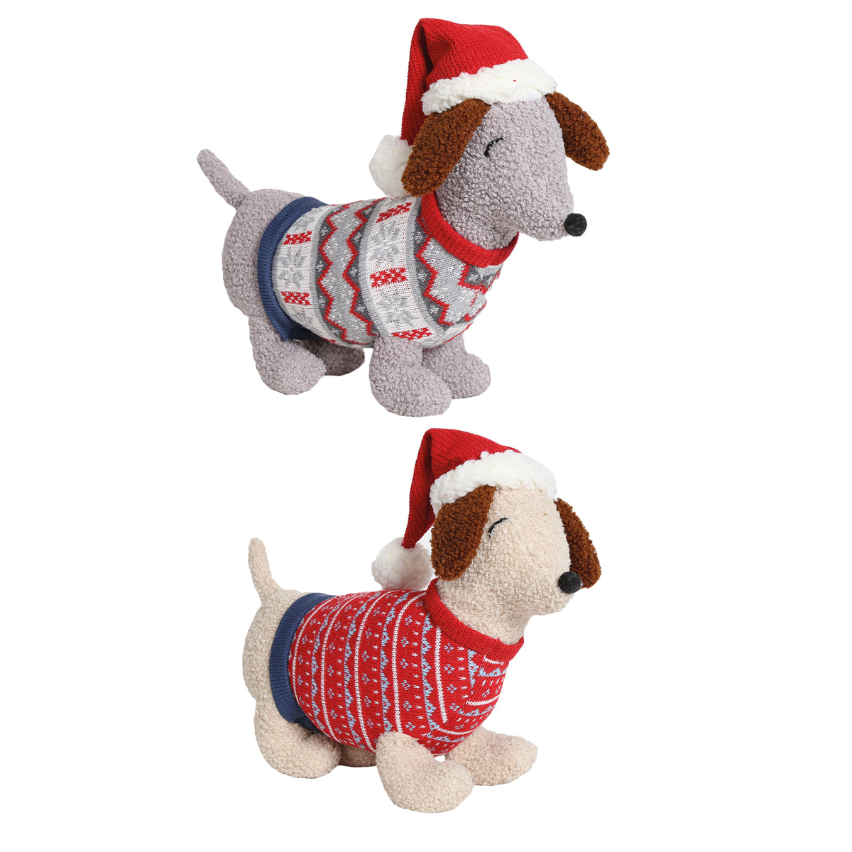 Dachshund Sausage Dog Christmas DoorStop - 38cmp