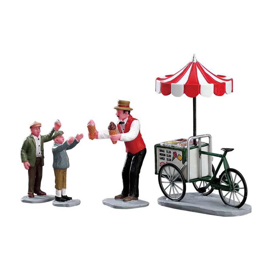 Lemax Gelato Cart - Set Of 4 Figurines