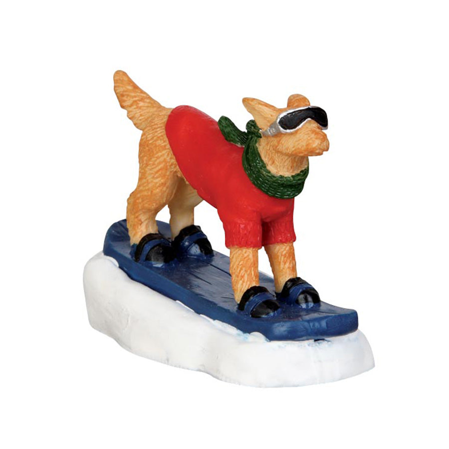 Lemax - Snowboarding Dog