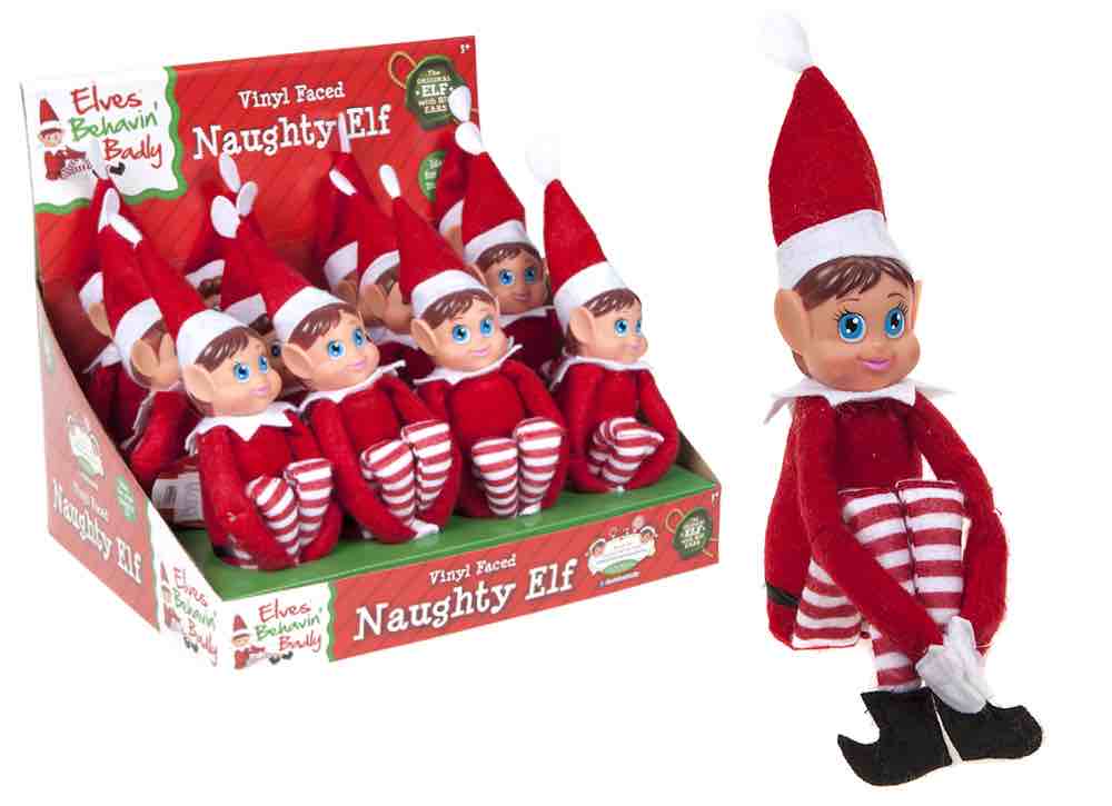 Elves Behavin' Badly - Long Leg Naughty Elf Figurine