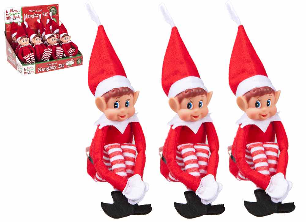 Elves Behavin' Badly - Long Leg Naughty Elf Figurine