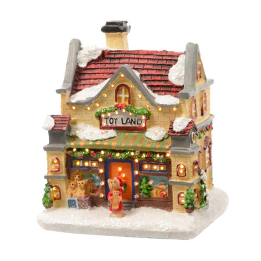 Lumineo LED Fibre Optic Snowy Christmas House