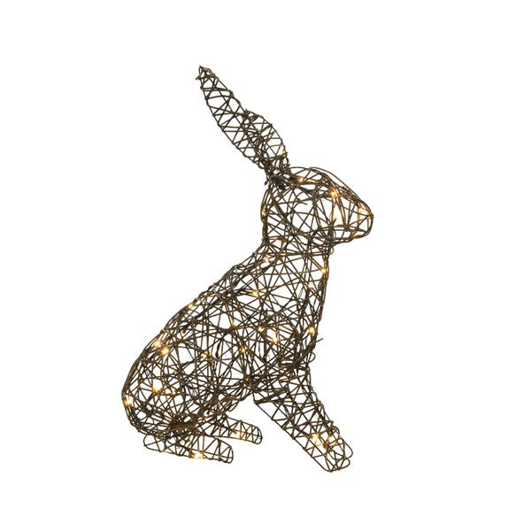 Indoor and Outdoor LED Wicker light up Rabbit – Southwood Christmas Shop