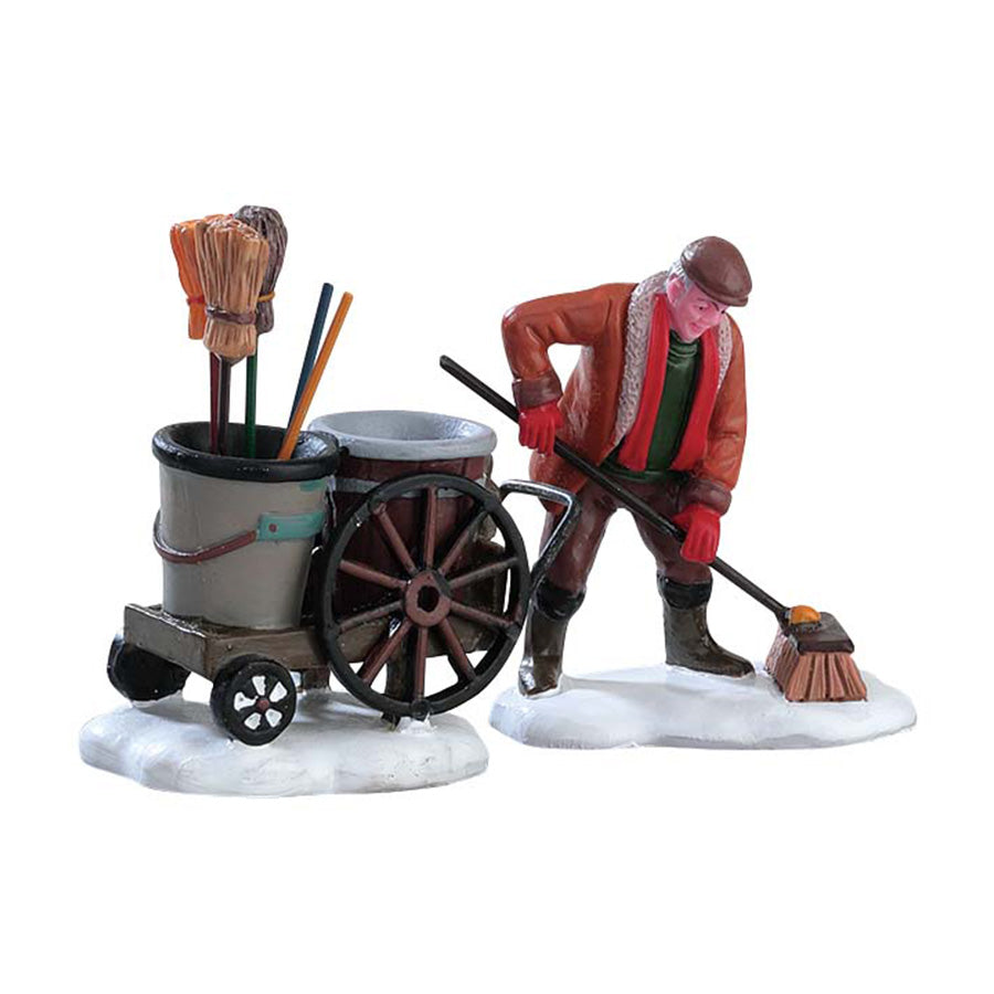 Lemax Street Sweeper - Set of 2