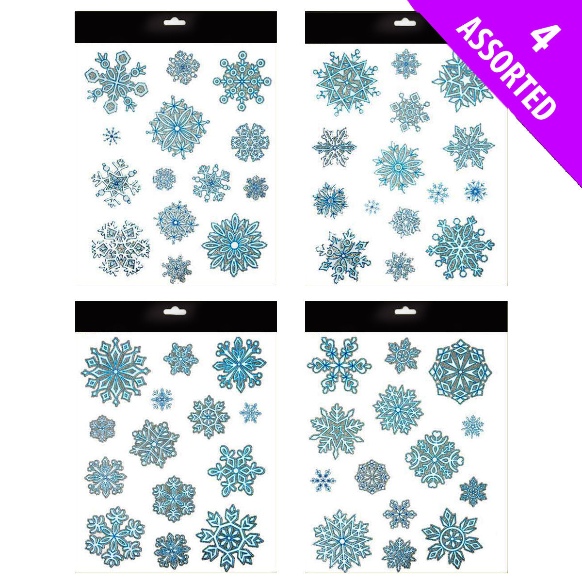 Snowflake Glitter Joycling Window Sticker